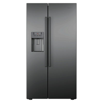 Beko ASN541S American Style Fridge Freezer, Silver